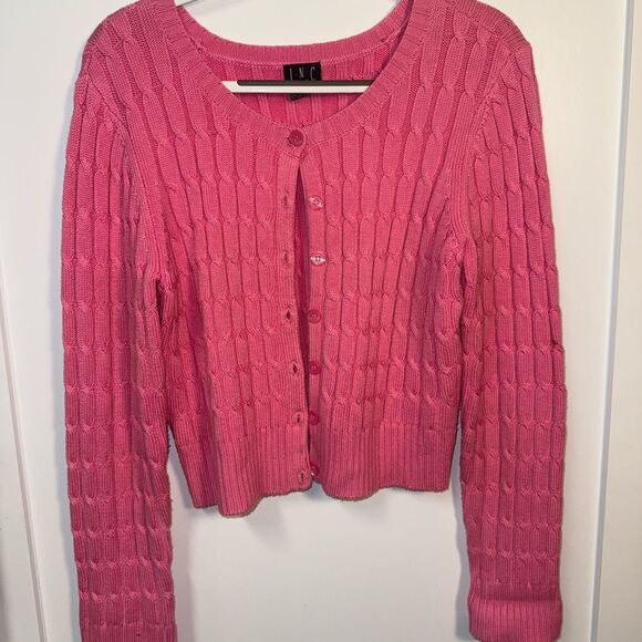 INC International Concepts Pink Women's Cardigan - Picture 3 of 4